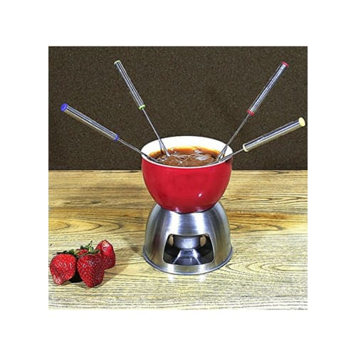 Yosoo Fondue Forks, Fondue & Fountain Forks, Set of 6, Long Picks for Cheese Fondue, Stainless Steel, Safe, Corrosion-Resistant, Durable