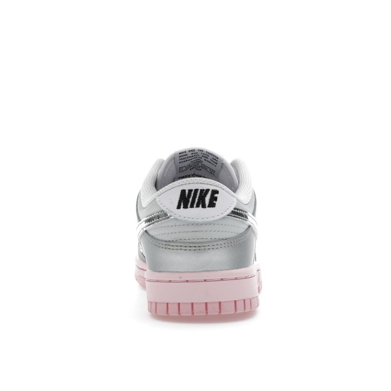 Nike Dunk Low LX Photon Dust Pink Foam Women Sneakers Grey Medium-Soft-Pink Metallic-Silver HM3698-006