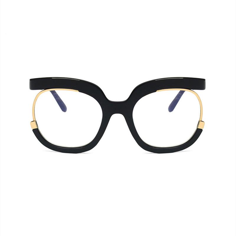 Leopard Print Red Oversized Square Reading Glasses Women Anti Blue Light  Fashion Computer Eyeglasses Frame Vision Distance