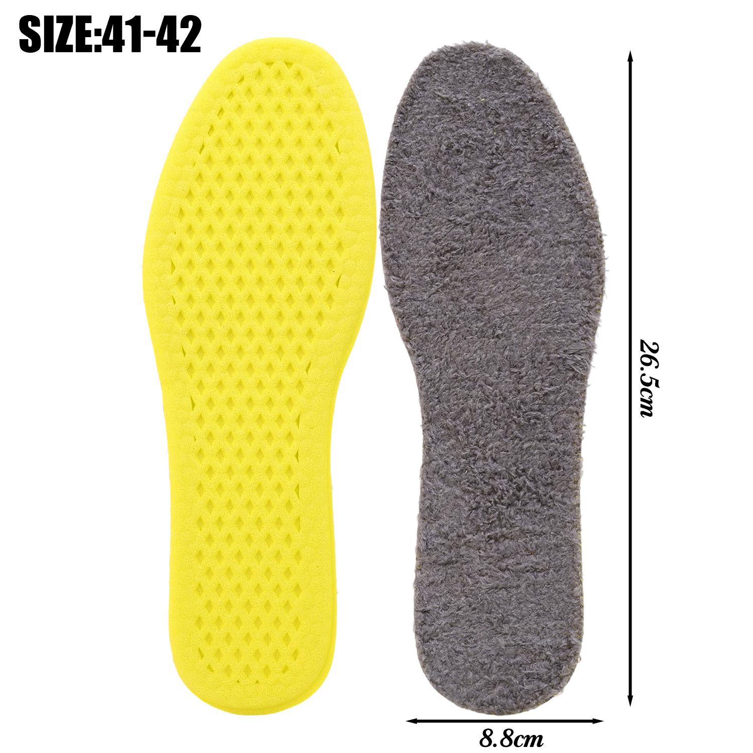 2pcs 2026 New Men and Women Winter Plush Warm Insoles Sports Anti Odor Breathable and Thick Plush Ultra Soft Sole Insoles One Size