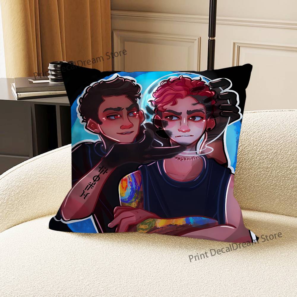 T-Tyler J-Josh J-Joseph D-Dun Printed Pillow Cover Cushion Case Simple Sofa Pillow Case No Pillow Core