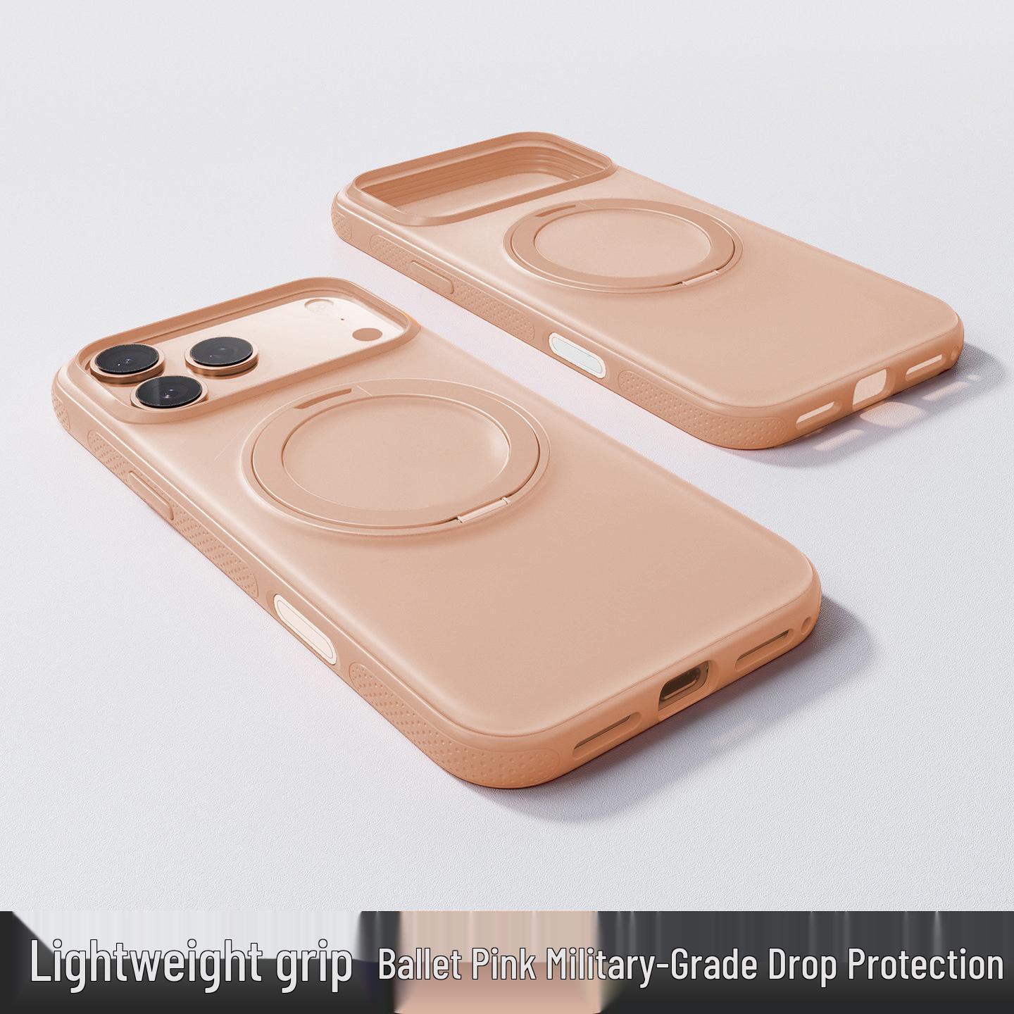 Apple 17 Pro Max 360° Rotating Pivot Matte Skin Case for iPhone 16 Pro Customizable Matte Shockproof