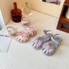 Stylish 2025 Non-Slip Soft Sole Princess Sandals for Girls - Summer Beach Shoes for Older Children