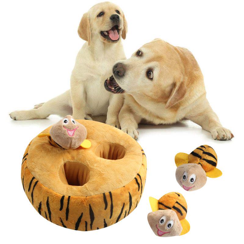 squeaky bee dog toy