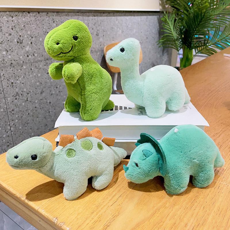 Cute 2024 Dinosaur Plush Toy Keychain Soft Pp Cotton Bag And Car Ornament