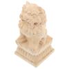 Bridge Stigma Decoration Garden Ornaments Wooden Miniature Chinese Model Fence Post Finial Lion Tops