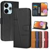 Leder Flip 14c Hülle für Xiaomi Redmi 13 14C 13C 12C 12 5G 11A 10A 10C 10 2022 14R Magnetische Hüllen Ständer Brieftasche Handyhülle
