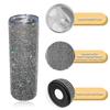 500ml Diamond Crystal Car Bottle Stainless Steel Water Bottle Bling Rhinestones Vacuum Flasks Coffee Cup Tumbler Car Accessories
