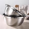 Bol Multiusage en Acier Inoxydable pour Mélanger, Laver, Cuisiner et Pétrir - Grand, Conception à Bord Roulé pour Usage en Cuisine