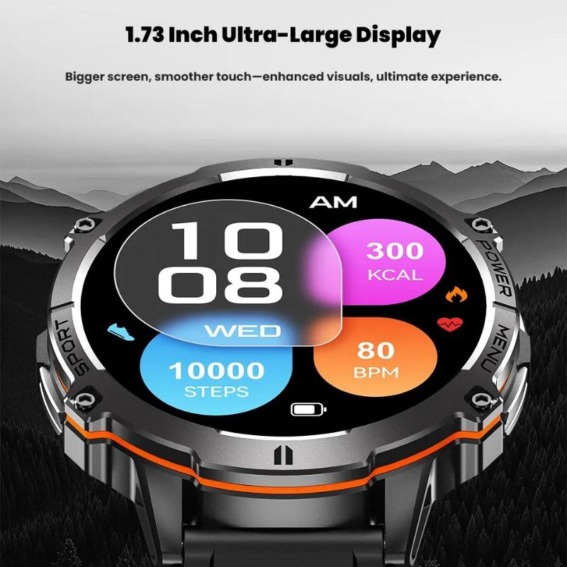 2026 New X3 Men Sports Smartwatch 1000mAh Large Battery Built In GPS Compass Professional Waterproof Hands Free Bluetooth Call Outdoor Smart Watch