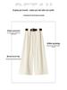 Women's Summer Black High-Waisted Wide-Leg Floor-Length Trousers