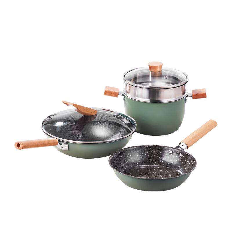 Yibo YP-9058 Morandi 3-Piece Cookware Set