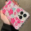 Flower Summer Pink Floral Phone Case For iPhone 13 11 12 14 15 16 Pro Max 16E XR X XS 7 8 Plus SE2 Shockproof Transparent Cover