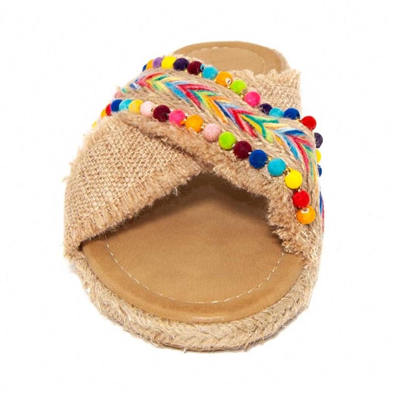 Sandalia Plana Para Mujer. Montevita Indiplasa2 105002