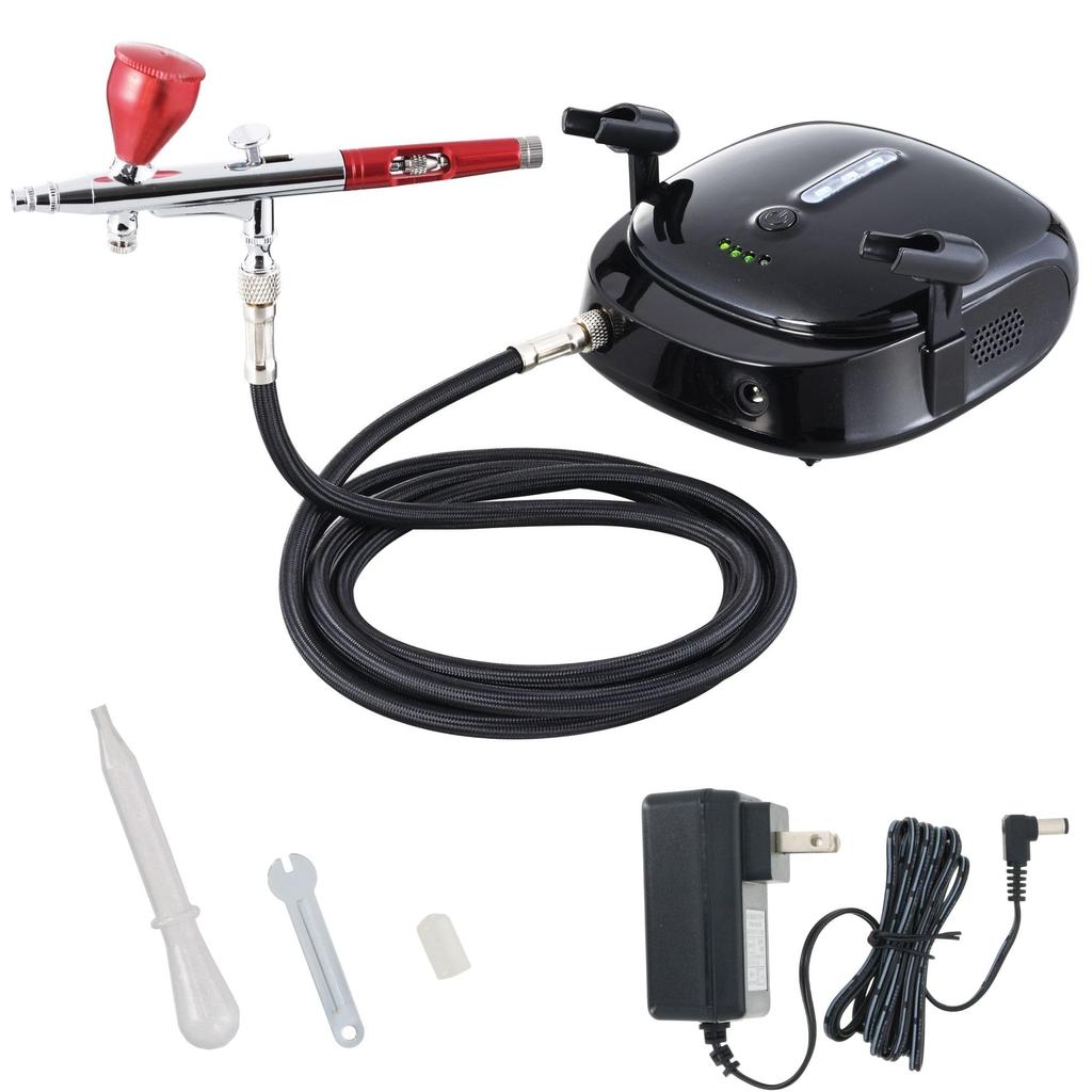 Takagi EARTH MAN 10.8V Rechargeable Hobby Airbrush, HCP-108LiA Mini Compressor, Lightweight and Compact, Compatible with AC100V