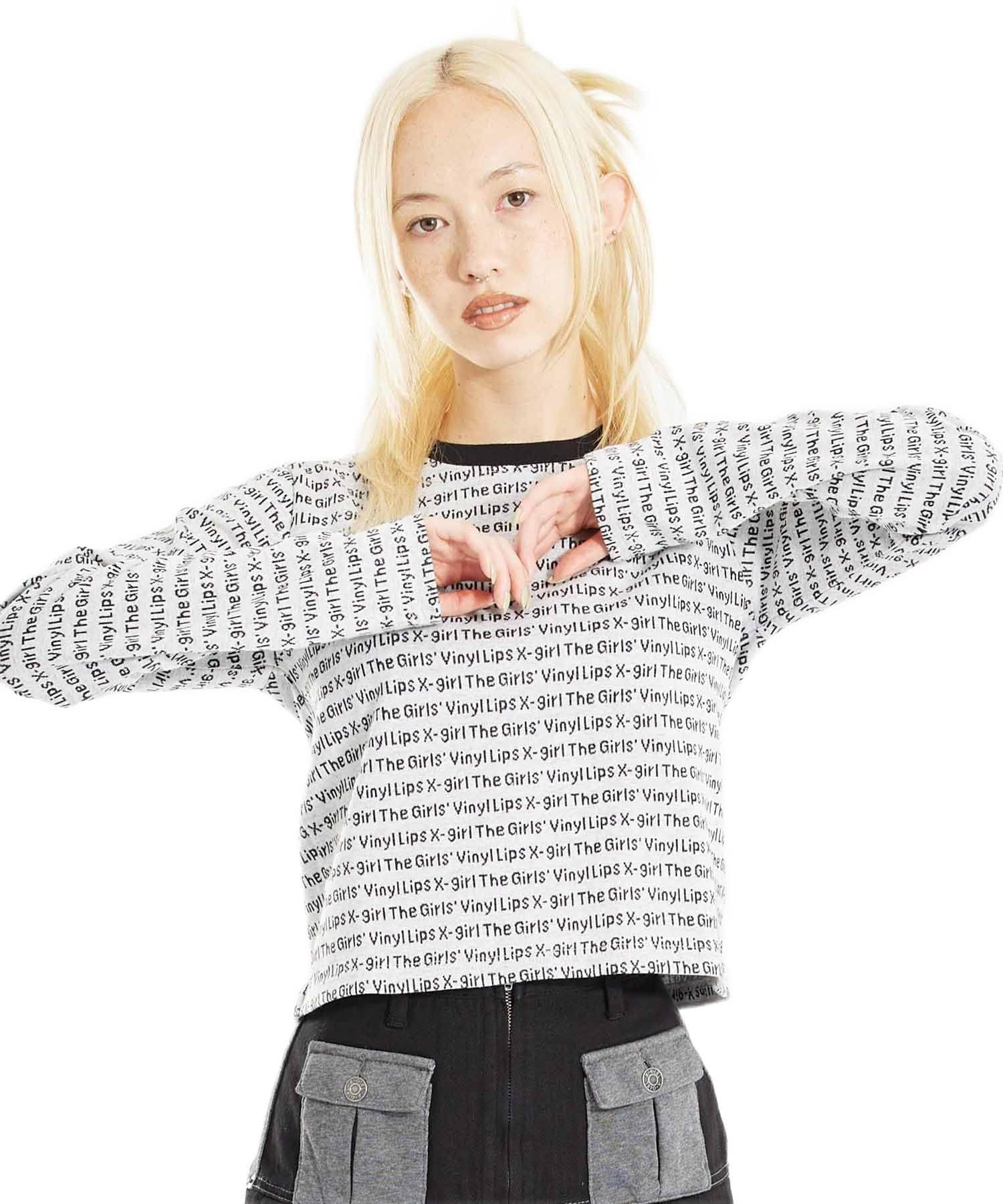 

Jacquard Long Sleeve Top JACQUARD TOP X-girl L/S білий