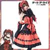 Date A Anime Live Tokisaki Kurumi Cosplaycostume Lolita Dress Girl Halloweensuit