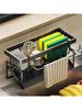 1pcs Effective Draining Kitchen Sponge Shelf, Soap Holder, Stainless Steel Material Is More Sturdy, Slope Design Is Free From Water Accumulation