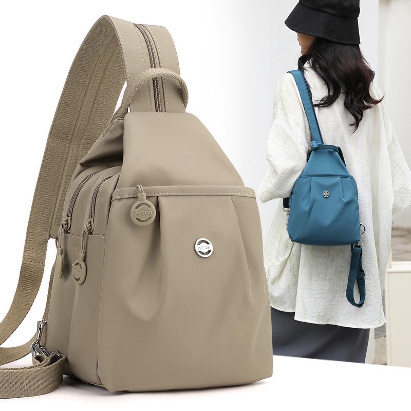 High-Value Multi-Layer Nylon Fashion Backpack - Versatile Single Shoulder Casual Women's Bag, Korean Style