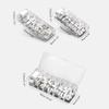 8 Grids Clear Plastic Cable Storage Box Data Cable Storage Container Save Space Cable Management