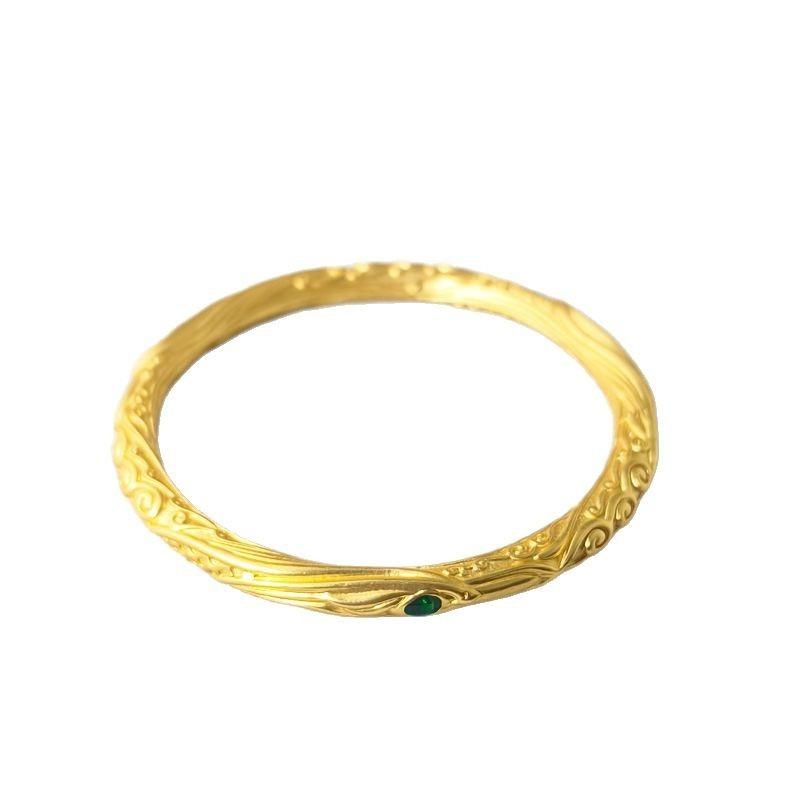 Shajin Nezha Closed Bracelet Qiankun Circle Demon Child Naughty Sea Bracelet Is Not Easy To Fade Gold Bracelet