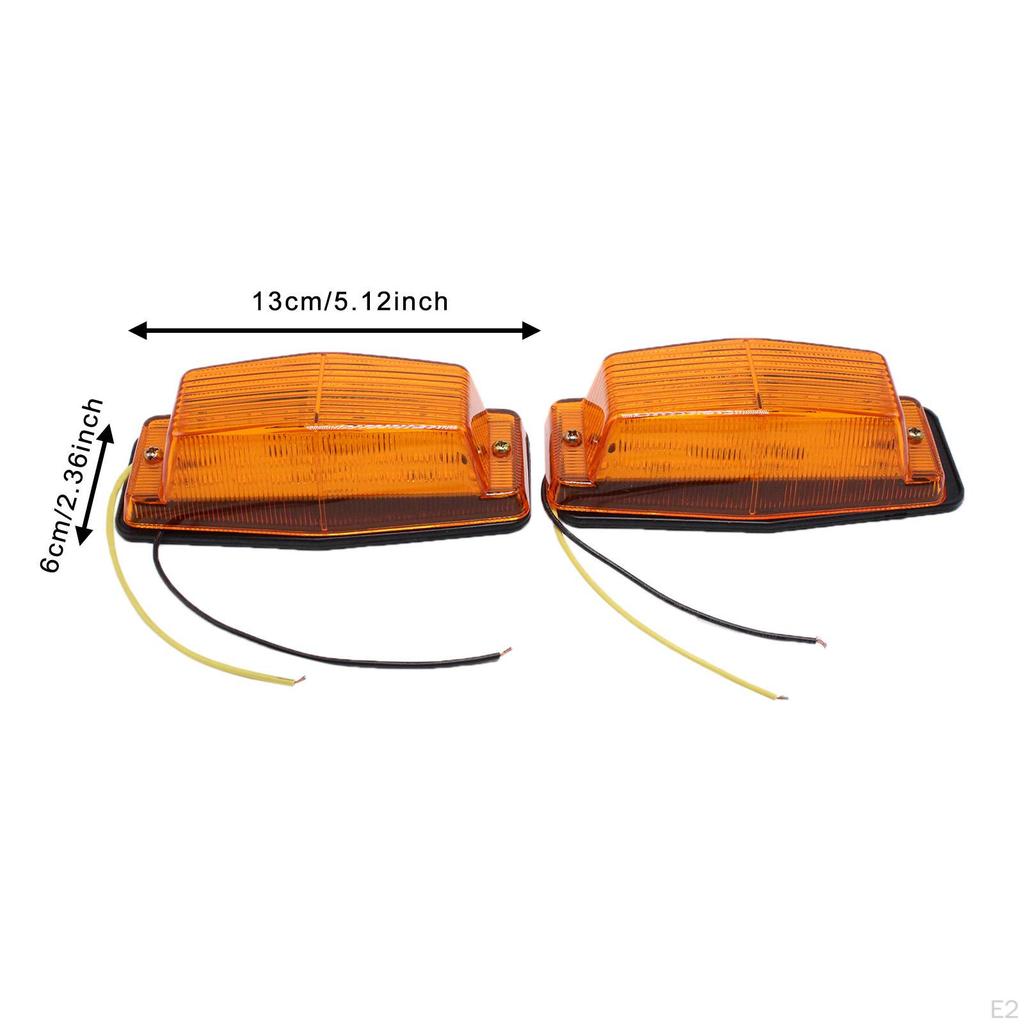 2 Pieces Side Marker Lights 50421113 Lamps Double Burner Pole for Truck