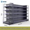 Multifunctional Gray Display Rack for Convenience Stores – Single/Double-Sided Snack Storage Shelf