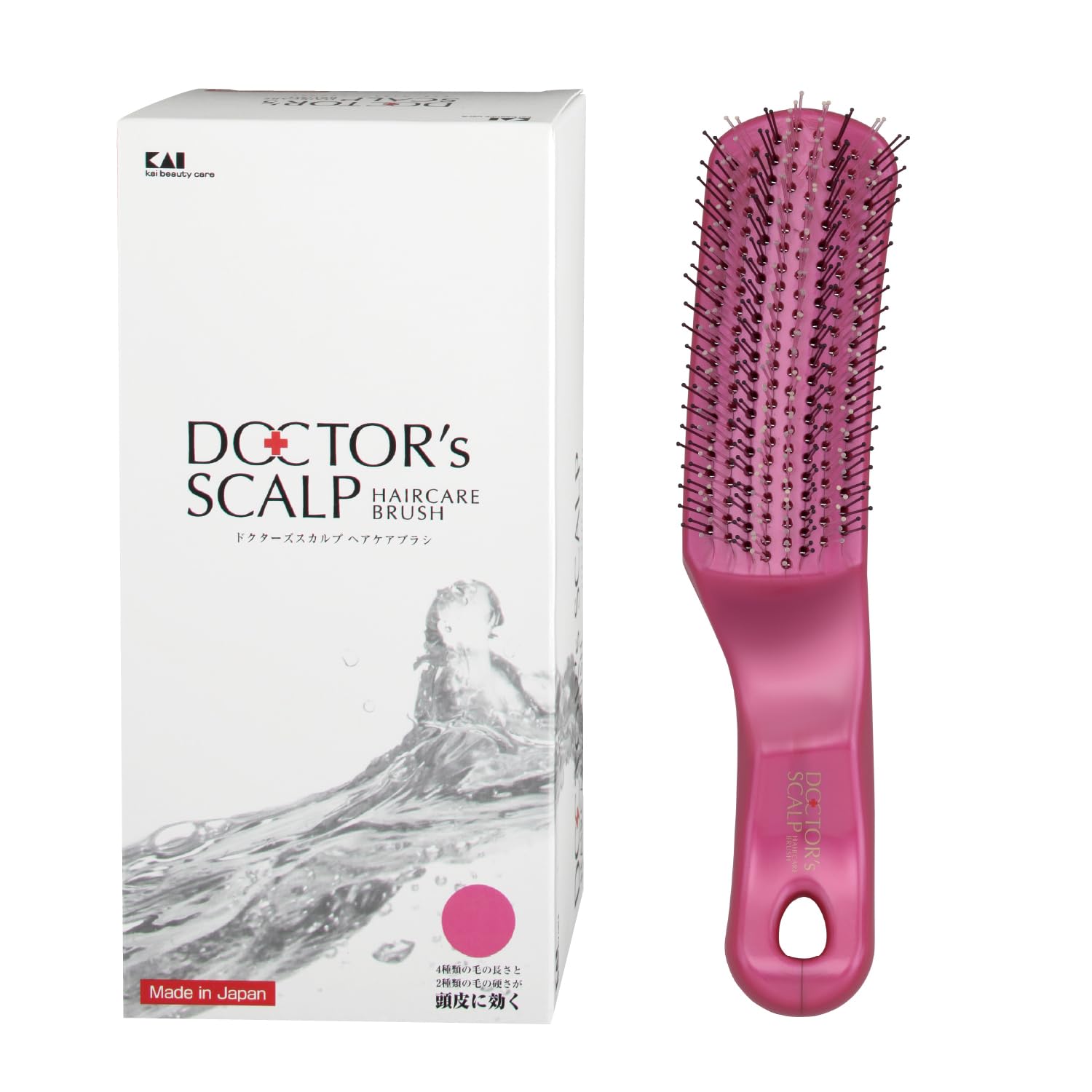 

Kai Corporation Scalp Care KQ1600 Doctor s Brush, Regular, Pink,