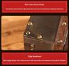 Vintage Wooden Treasure Chest with Combination Lock for Props & Document Storage