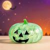 Halloween Glitter Pumpkin Squishy Squeeze Maltose Stress Relief Ball Sparkle Powder Filled Cute Pumpkin Face Halloween Gift