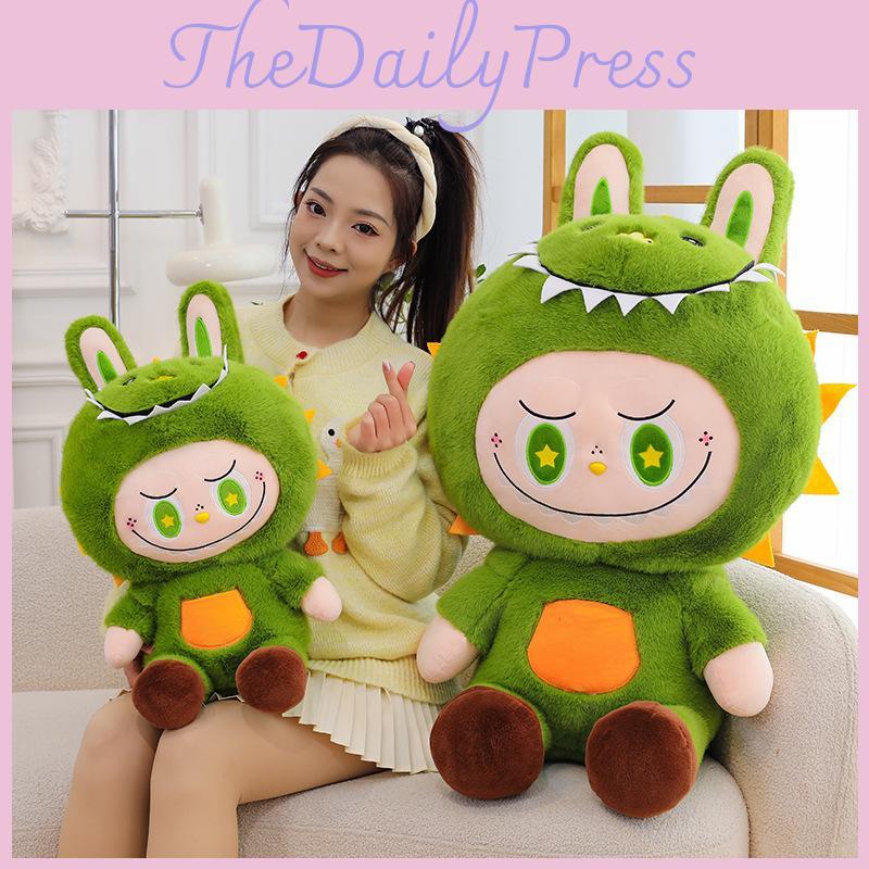 Toy Plush Cute Cartoon Into A Dinosaur Girl Children Holiday Gift Doll