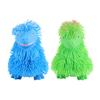 Cartoon Dinosaur Squeeze Toy with Long Hair Glitter Soft TPR Rubber Stress Relief Fidget for Kids Pull-Resistant Visual Stimulation Anxiety Relief