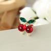 Little Grab Clip Rhinestone Hairpin Korean Style Headwear Cherry Hair Claw Female Hair Accessories