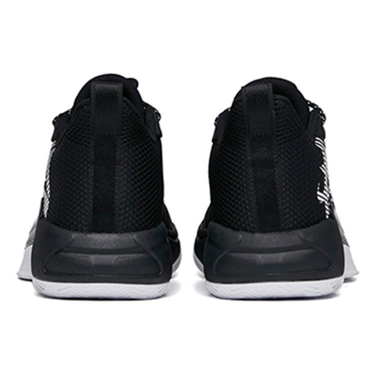 Anta Attack 3 Slip Resistant Abrasion Resistant High top Basketball Shoes Men's Black 112131609-5