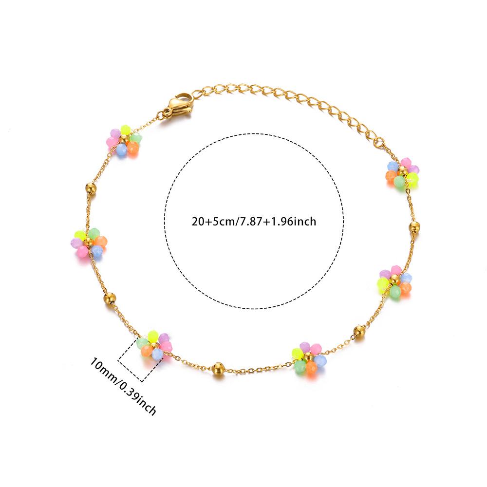 20+5cm Anklets for Women Stainless Steel Shell Starfish Imitation Pearl Leg Bracelets Gold Color Beach Summer Bodychain Jewelry
