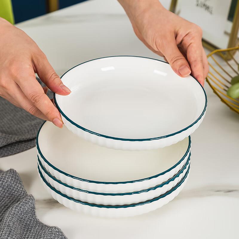 Jingdezhen Nordic Ink Cloud Underglaze Ceramic Plates