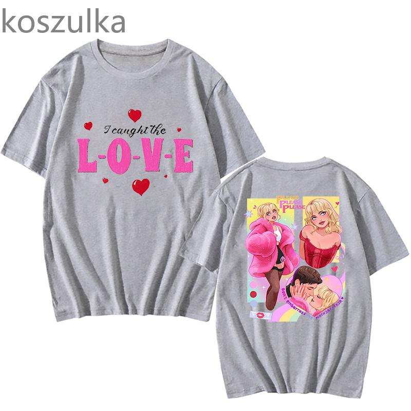 

Sabrina Carpenter Love T Shirts Summer Unisex Fashion Tshirt Cotton T-shirts Four Seasons Manga Comic Streetwear 2XL