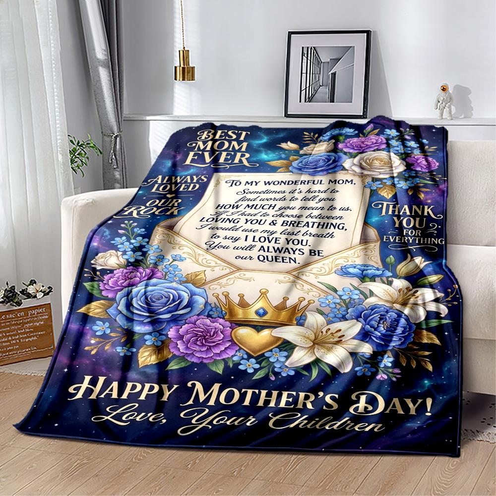 Mother's Love And Inspiration Blanket Suitable for sofas,travel, living rooms also a good gift for friends and family Suitable for all seasons.