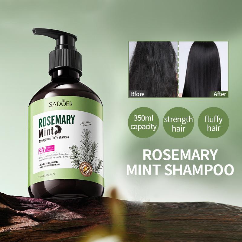 350ml Rosemary Shampoo Natural Hair Growth Promoting Oil Nourishes Hair Reduce Hair Loss Improve Split End Hair Care Shampoo