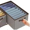 Houndstooth Foldable Drawer Organizer for Wardrobe