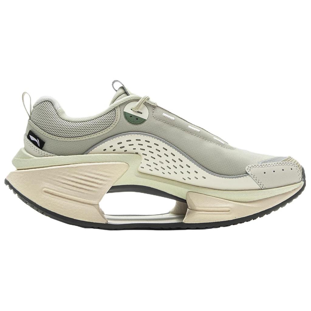 Li Ning Breathable Rebound Low top Running Shoes Men's Greige AZGV225-1