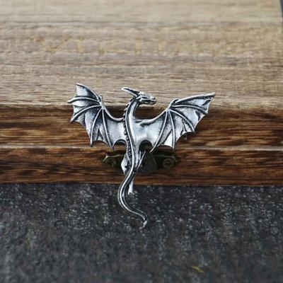 Broche de Dragón Volador Nórdico Punk Nostalgia Accesorios Mitología Vikinga Joyería Regalo