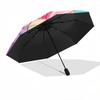 1pc Unicorn Balloon Automatic Opening Folding Umbrella with Flower Decoration, Outdoor Festival Gift for Fans, Travelers, Daily Use.R070