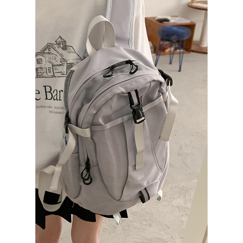Korean Version Backpack Women's Leisure Korean Sports Large-capacity Backpack 2025 New Outdoor Mountaineering Bag Student Schoolbag