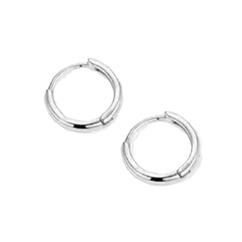 Cercei Hoop Minimaliști din Oțel Titan: Clipuri de urechi versatile de lux ușor pentru bărbați și femei