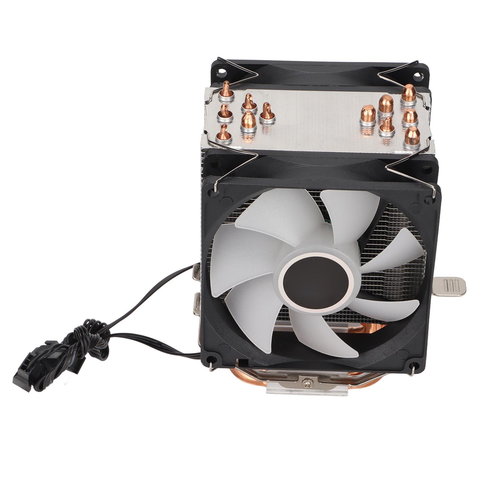 

Охладитель ЦП RGB-эффект освещения Прямой контакт Бесшумность Широко используемые компьютерные вентиляторы охлаждения ЦПДвойной вентилятор