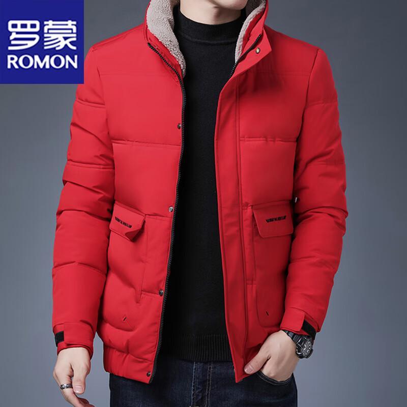 

ROMON Men s Winter Warm Collared Jacket L