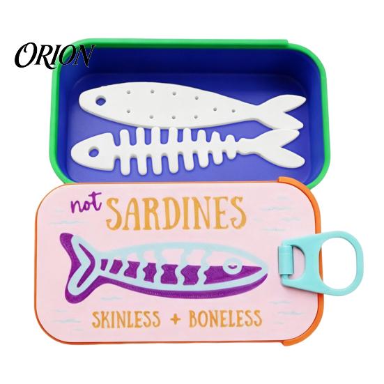Travel Jewelry Case Sardine Can Storage Box, Portable Anti-tangle Case, Plastic Lightweight Retro Organizer for Necklaces And Earrings Small Box