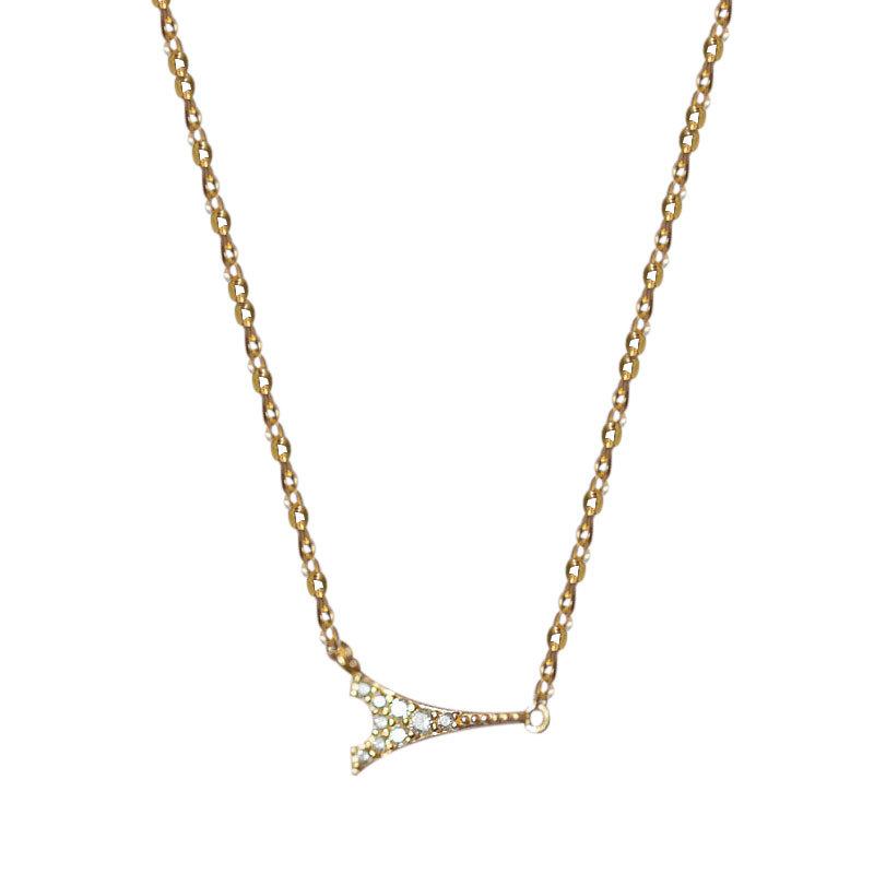 Light Luxury Necklace for Women, Paris Tower, France, Niche Design, Mini Clavicle Chain