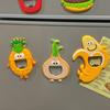 Cartoon Flaschenöffner Kühlschrankmagnet 3D Sandwich Zwiebel Banane Wassermelone Ananas Flaschenöffnungs Werkzeug Kühlschrankmagnet Zubehör